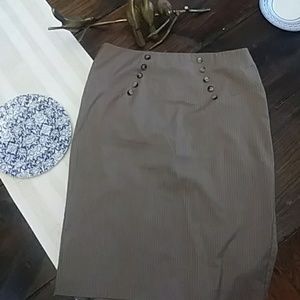 BCX size 11 pencil skirt with flirt ruffle in back